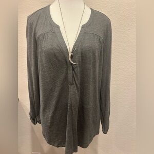 Soft Joie Cotton V Neck  Slub Top!